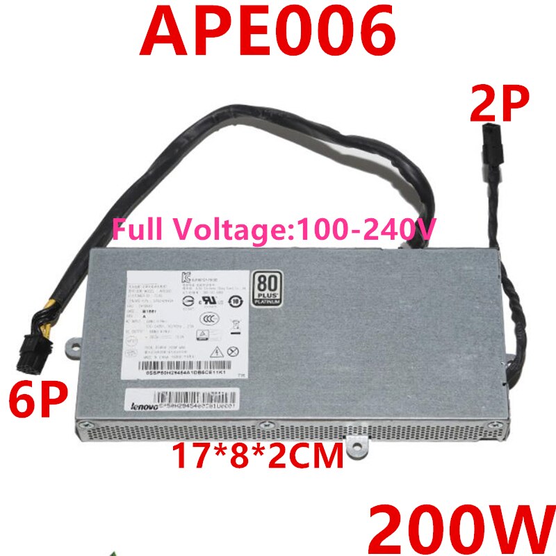 New Original PSU Power Supply Lenovo AIO 700-24ISH 27ISH 6Pin 200W Switching Power Supply APE006 PA-1181-2 APE006-EL0G SP50H29454 54Y8943