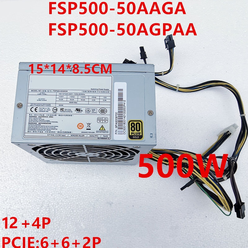 New Original PSU Power Supply Lenovo Acer M6300 Q87 Q85 G3-605 12Pin 500W Switching Power Supply FSP500-50AAGA FSP500-50AGPAA