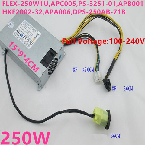 New Original PSU Power Supply Lenovo B325I 320 520 545 340 8Pin 250W Power Supply APB001 HKF2502-3A APA006 DPS-250AB-71 B DPS-250AB-84 B