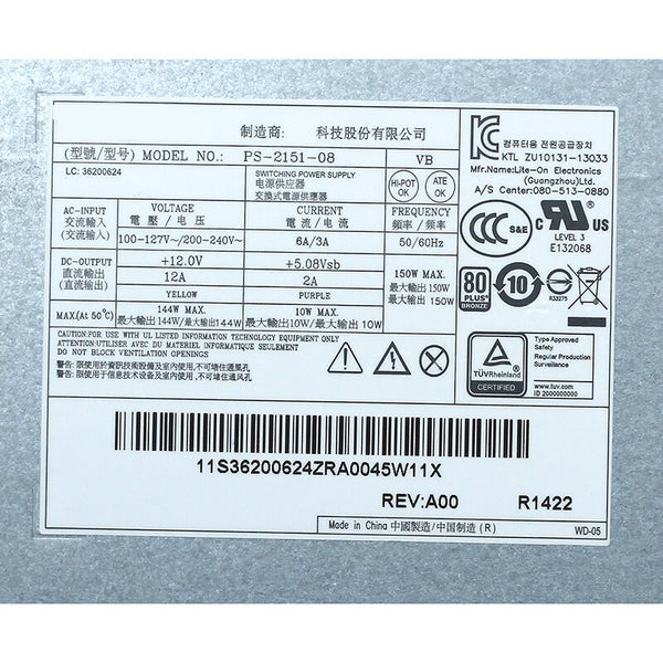 New Original PSU For Lenovo B5040 S700 800 E93Z 8Pin 150W Power Supply APC003 HKF1502-3D PS-2151-08 VB 36200624 36200625 54Y8924