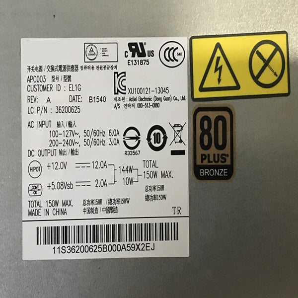 New Original PSU Power Supply Lenovo B5040 S800 S740 S80X B85 8Pin 150W Power Supply PS-2151-08VB 36200624 APC003 PS-2151-08 HKF1502-3D