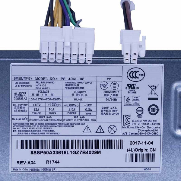 New Original PSU Power Supply Lenovo H3050 77 B75 73 83 92P 14Pin 240W Power Supply PS-4241-01 PS-4241-02 FSP240-40SBV PCB020 HK340-72FP