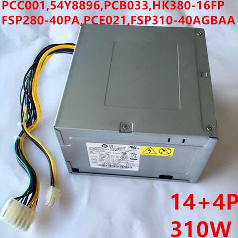 New Original PSU Power Supply Lenovo H530 M8400T TS140 14Pin 310W Power Supply PCC001 PCB033 HK380-16FP FSP280-40PA PCE021 FSP310-40AGBAA