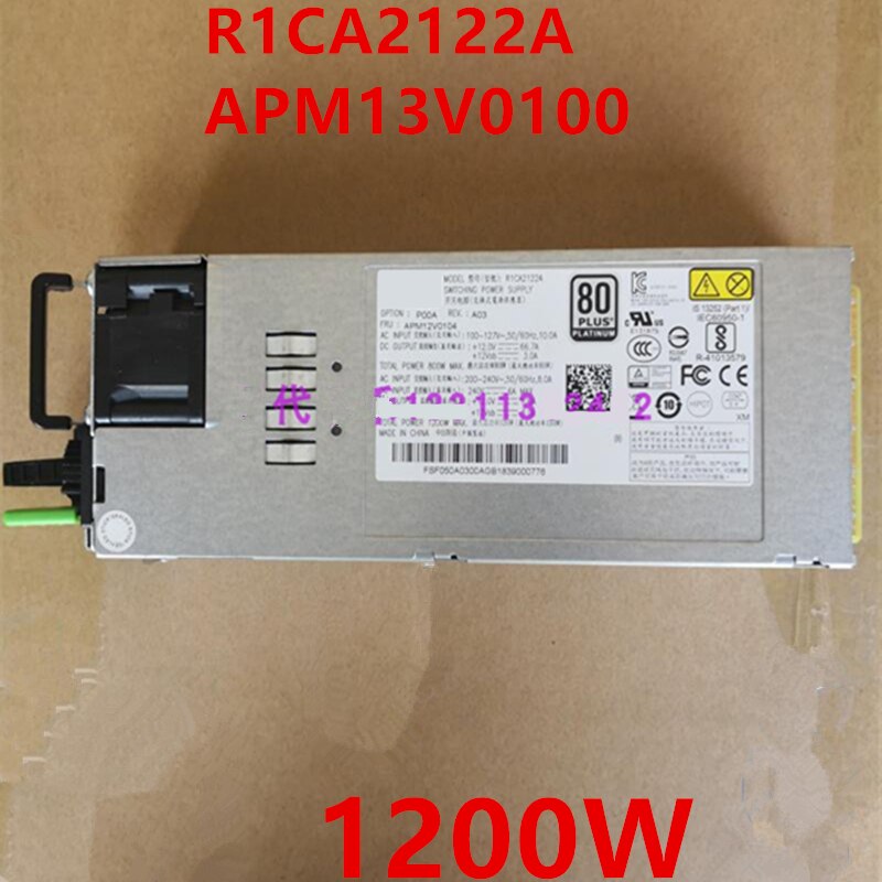 New Original PSU For Lenovo Hanker Acbel CRPS NF5280 M5 1200W Switching Power Supply R1CA2122A APM13V0100