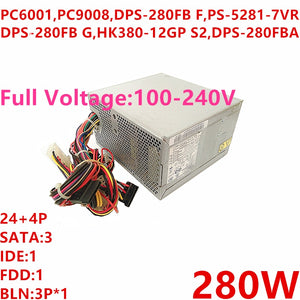 New Original PSU Power Supply Lenovo M58 57 280W Power Supply PC6001 PC9008 DPS-280FB F PS-5281-8VE DPS-280FB G HK380-12GP S2 DPS-280FB A