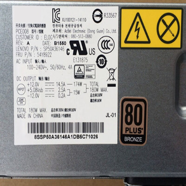 New Original PSU Power Supply Lenovo M82 4550 E31 H3050 Q77 14Pin 180W Power Supply HK280-71FP FSP180-30SBV PS-3181-02 PCE008 PCB020