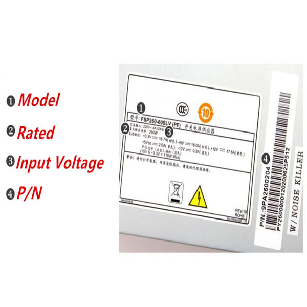 New Original PSU Power Supply Lenovo S280S S28S S4250 S4700 S4800 S5200 500 260W Power Supply FSP260-60SLV HK360-62GP HK350-62GP api5pc58