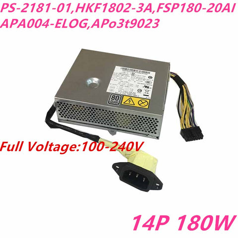New Original PSU Power Supply Lenovo S510 S710 M91z M71z 14Pin 180W Power Supply PS-2181-01 HKF1802-3A FSP180-20AI APA004 AP03t9023