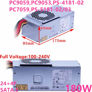 New Original PSU Power Supply  Lenovo TFX S515 520 S505z S525 S5r6 A2620F 180W Power Supply PC9059 PC9053 PS-4181-02 PC7059 PS-5181-03