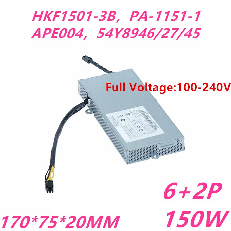 New Original PSU Power Supply Lenovo ThinkCentre AIO M800z 900 6Pin 150W Power Supply HKF1501-3B PA-1151-1 APE004 54Y8946 54Y8945 54Y8927