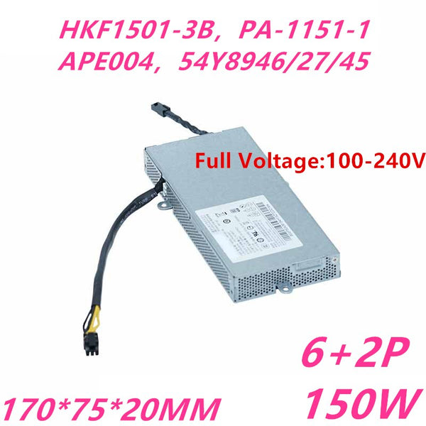 New Original PSU Power Supply Lenovo ThinkCentre AIO M800z 900 6Pin 150W Power Supply HKF1501-3B PA-1151-1 APE004 54Y8946 54Y8945 54Y8927