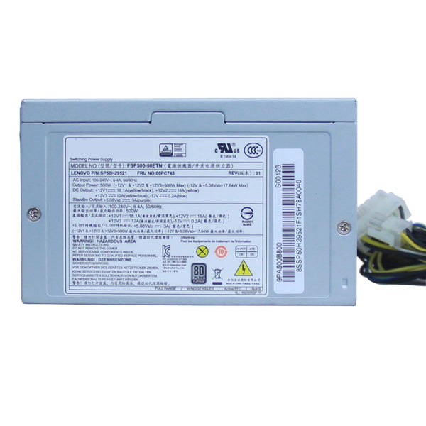 New Original PSU Power Supply Lenovo Thinkcentre 14Pin 500W Power Supply FSP500-50ETN FSP500-50AGPA FSP450-50ETN HK380-16FP PCB037 PCC001