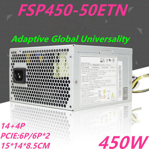New Original PSU Power Supply Lenovo Thinkcentre ATX 80plus Platinum 14Pin 450W Switching Power Supply FSP450-50ETN PS-6451-02