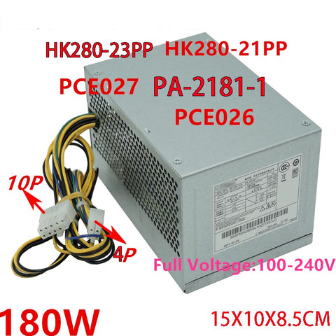 New Original PSU Power Supply Lenovo W4095c M4200f-00 10Pin 180W Switching Power Supply PA-2181-1 HK280-23PP HK280-22PP HK280-21PP PCE027