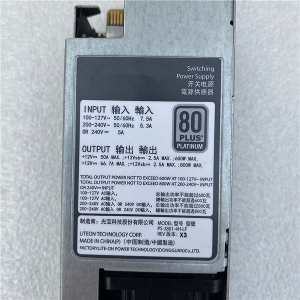 New Original PSU Power Supply Liteon 800W Switching Power Supply PS-2801-4H-LF