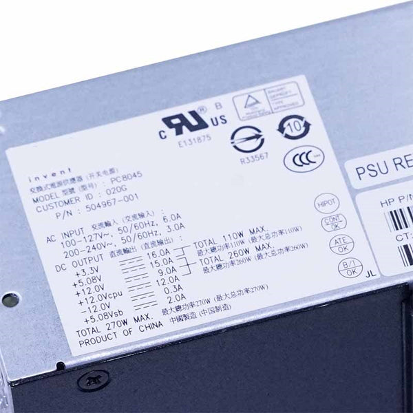 New OriginalPSU Power Supply HP TFX S5000 5118 5716 5721 220W Power Supply HP-D2701CO PC8044 HP-D2201C0 PIO3130 PC8045 pc8046 TFX0220D5WA