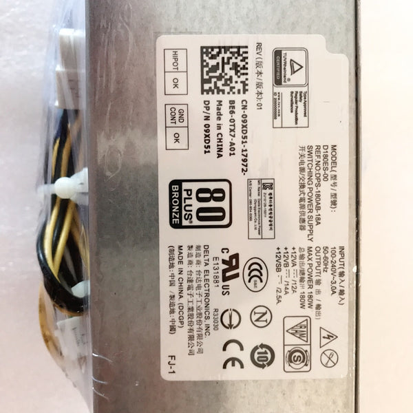 New PSU Power Supply Dell 3040 5040 7040 8Pin 180W Power Supply AC180ES-00 AC180NS-00 D180ES-00 L180ES-00 HU180AS-01 HU180AS-00 H180AS-00