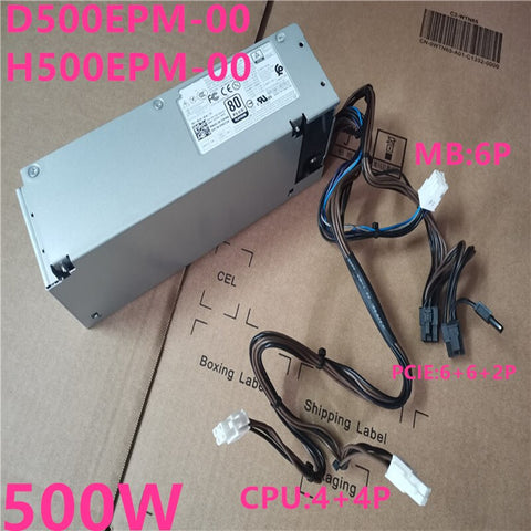 New PSU Power Supply Dell 5070 7070 5080 7060 3050 3650 3670 6Pin 500W Power Supply D500EPM-00 H500EPM-00 DPS-500AB-49A H525AF-00
