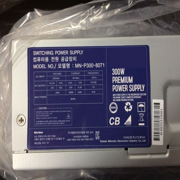 New PSU Power Supply Dell/Lenovo/HP TFX 300W Power Supply MN-P300-8071 PCA023 HP-D2506A0 PC6038 HK340-71FP TFX0250AWWA TFX0250P5W PS-5251