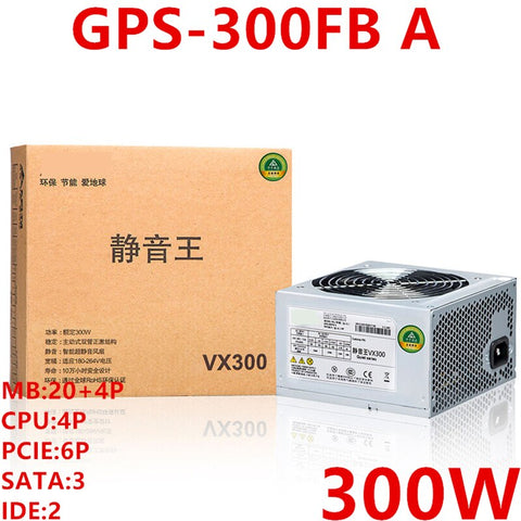 New PSU For Delta Brand VX300 GTX1050 550 Mute Wide Desktop Computer Power Supply Rated 300W Peak 400W Power Supply GPS-300FB A