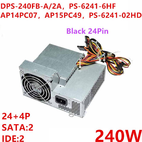 New PSU Power Supply HP 7100 7700 5100 7200 6100 Black 24Pin 240W Power Supply DPS-240FB-A 2A PS-6241-6HF AP14PC07 AP15PC49 PS-6241-02HD