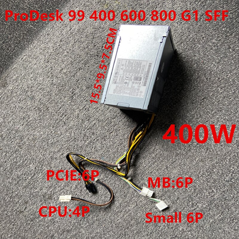 NEW Power Supply  PSU For HP ProDesk 400 600 800 G1 99 G1 Z230 SFF 6Pin 400W Power Supply PCE009 D12-240P2A D12-240P3B PS-4241-2HF PCE011