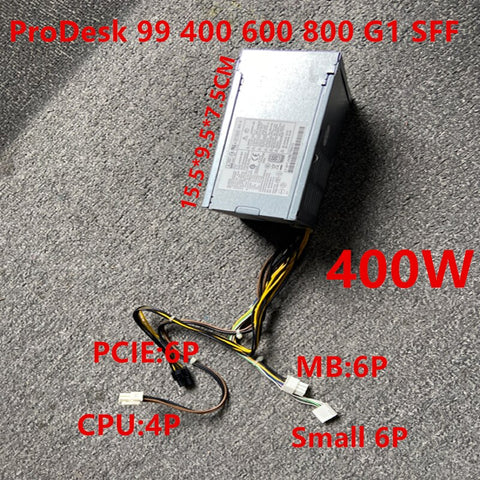 NEW Power Supply  PSU For HP ProDesk 400 600 800 G1 99 G1 Z230 SFF 6Pin 400W Power Supply PCE009 D12-240P2A D12-240P3B PS-4241-2HF PCE011