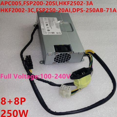 New PSU Power Supply Lenovo 550 750 350 540 520 8Pin*2 250W Power Supply APC005 HKF2502-3A FSP250-20AI FSP250-30SI DPS-250AB-71 A/71 B