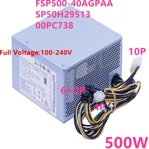 New PSU Power Supply Lenovo 6600 8600 920 330 320 10Pin 500W Power Supply FSP500-40AGPAA DPS-500PP TITAN650 HK650-52PEP FSP400-40AGPAA