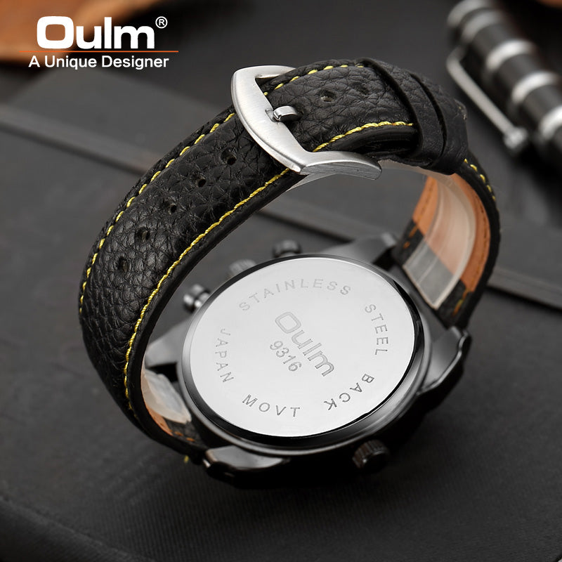 Oulm Men's Casual Sports Watches Unique Design