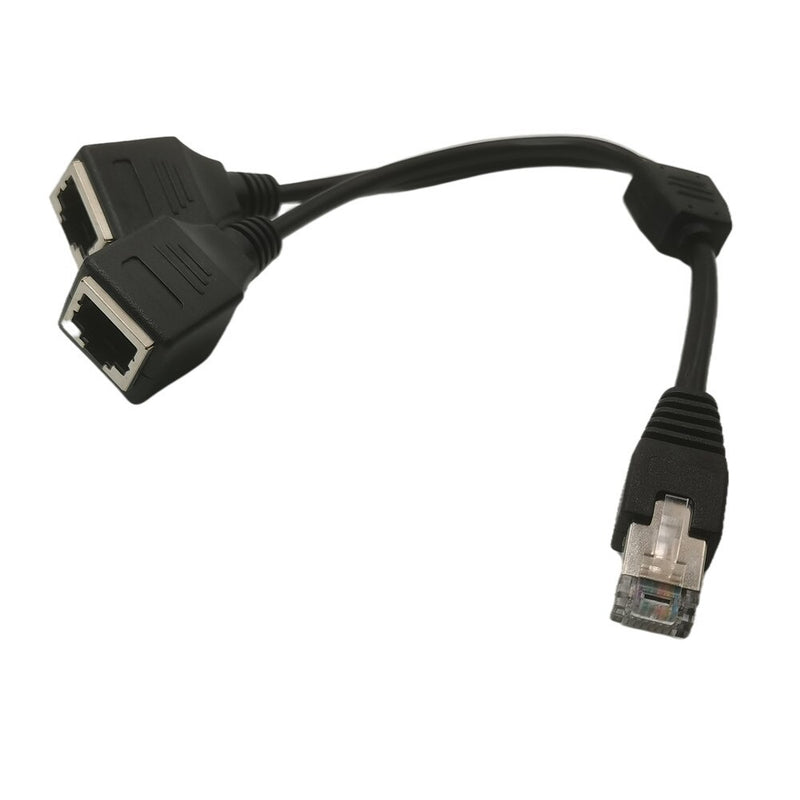 RJ45 Network Splitter Adapter Cable 1 Male to 2 Female Socket Port LAN Ethernet Network Splitter Y Adapter Cable