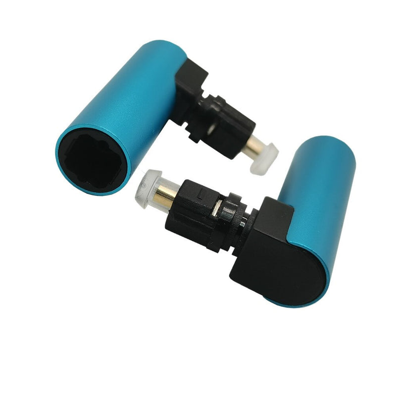 Right Angle Digital Optical Audio Cable SPDIF Toslink 90 degree Optical adapter 360 Rotating Swivel For Speaker Soundbox TV