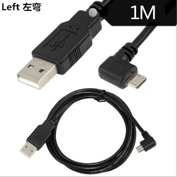 Right Angled 90 Degree Micro USB Male to USB Data Charge Cable for Samsung phones Android and Mini Speaker