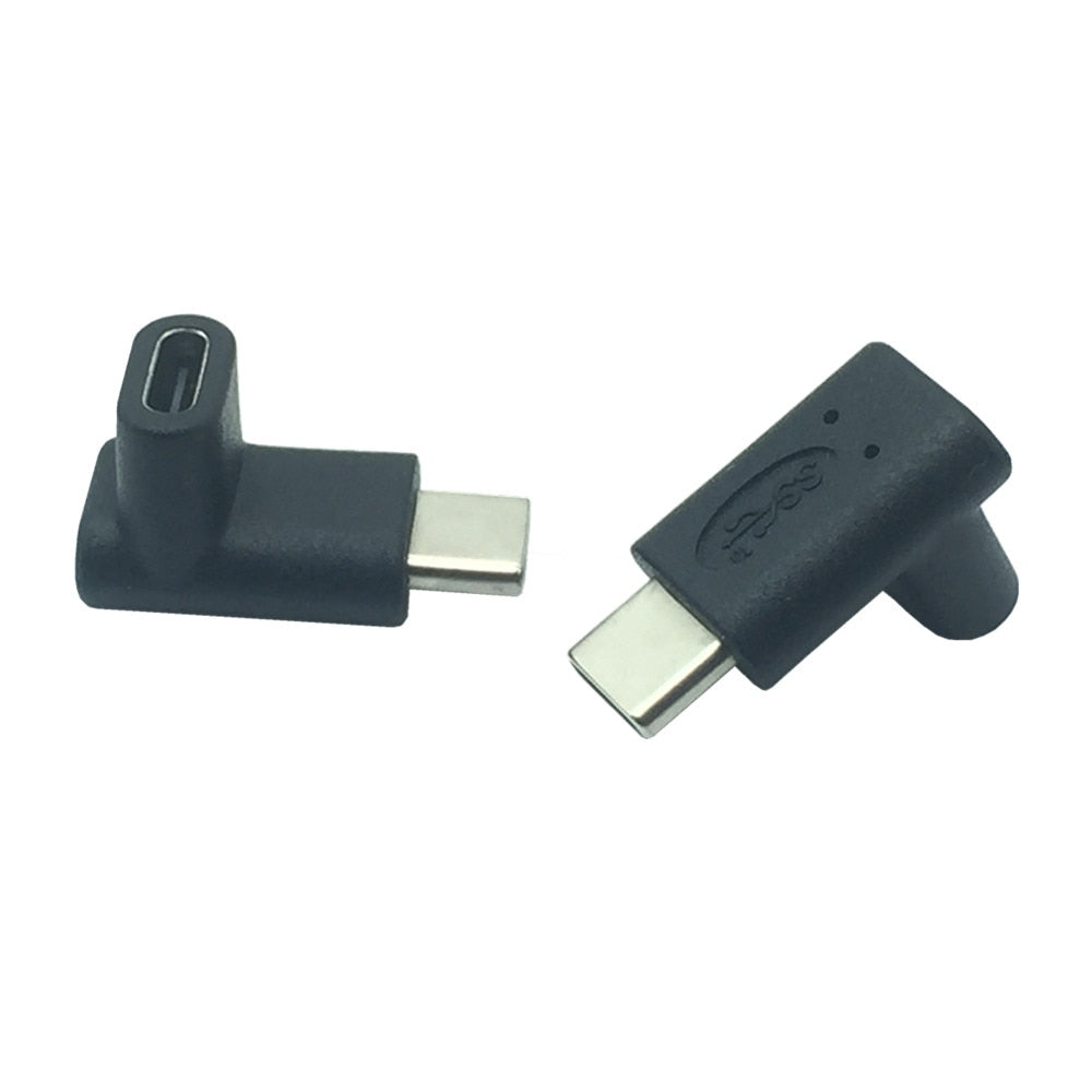 Small Portable 90 Degree Right Angle USB 3.1 Type C Male to Female Converter USB-C Adapter For Samsung Huawei Smart Phone