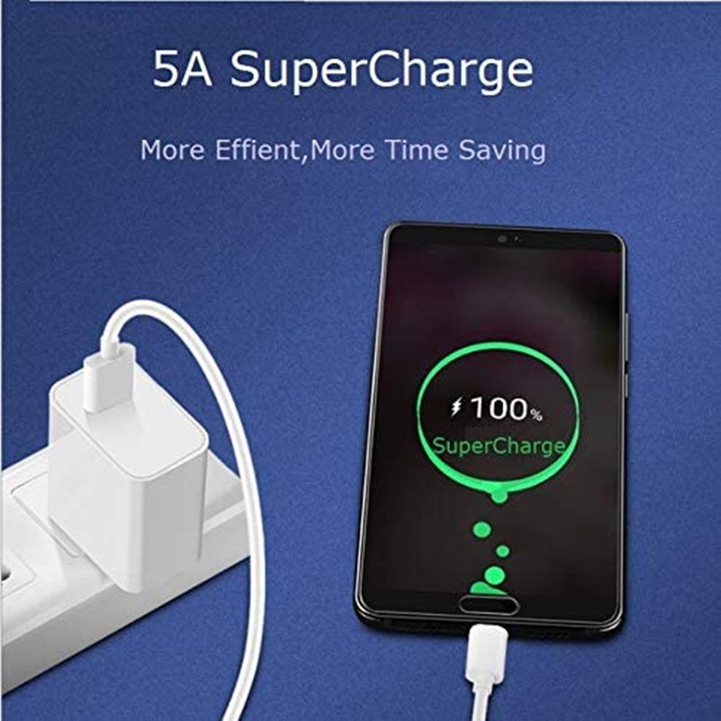 Super Charging Cable for Huawei P30 Pro Super Fast Charge Type-C Cable  5A Supercharge USB Type C Cable