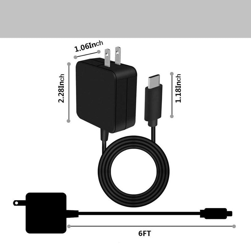 Original Charger Type-C Ac Charger Power Supply Adapter Cord for MacBook 12 inch  Pro Chromebook Pixel Switch Nexus 5X/6P LG