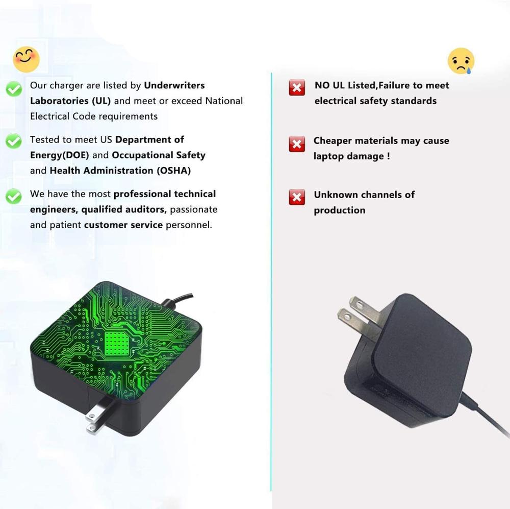 Genuine 7.5Ft AC Charger Fit for Samsung 11.6" Chromebook 3 2 XE500C13 PA-1250-98 XE501C13 XE303C12 Adapter Supply Cord