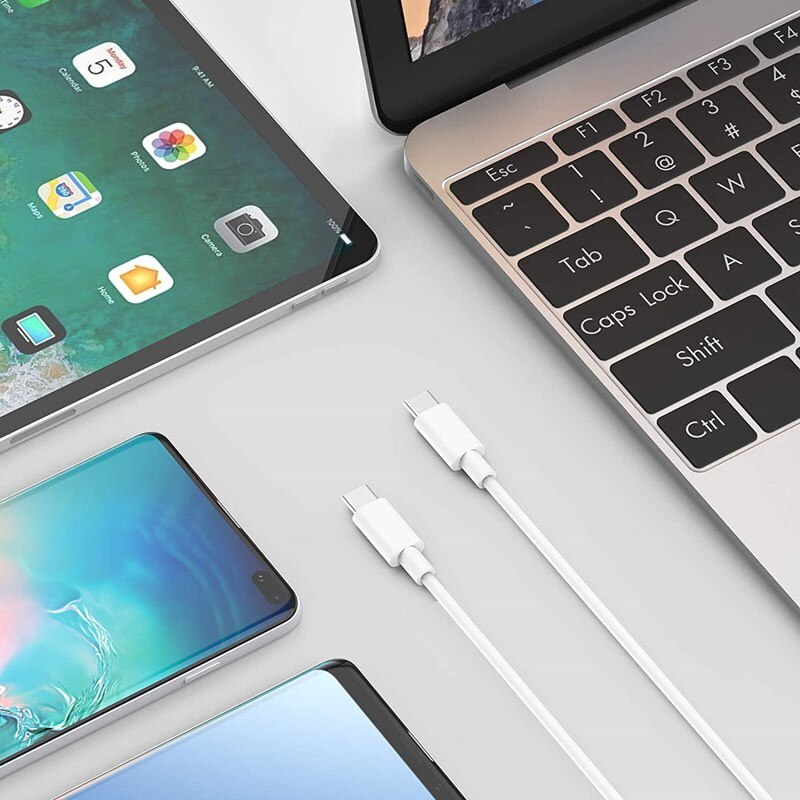 USB C to USB C Cable PD Type C Charging Cable for MacBook Pro 2020, iPad Pro, iPaAir 4, LG and Other USB C Charger 3.3FT
