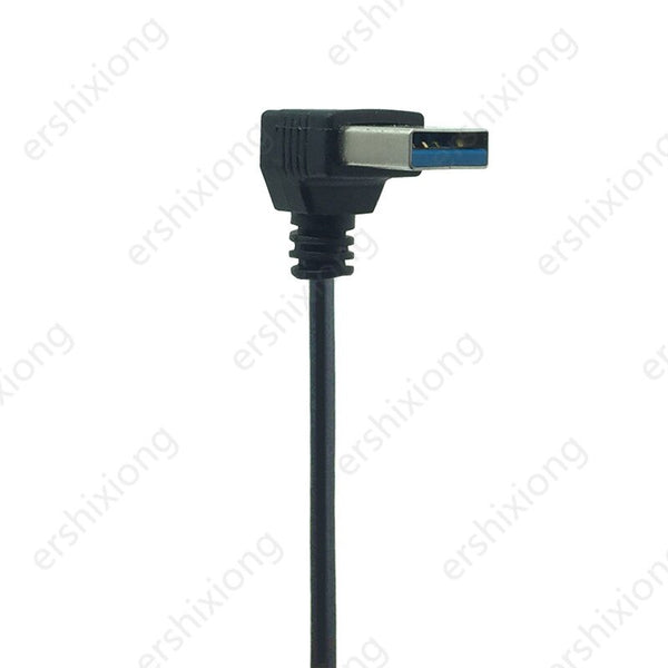 USB Extension Cable USB 3.0 Male to Female Right Angle 90 Degree USB Adapter UP/Down/Left/Right Cabo USB  0.2M