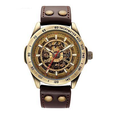DARWIN Vintage Mechanical Skeleton Watch
