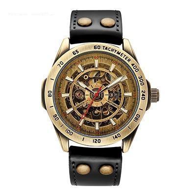 DARWIN Vintage Mechanical Skeleton Watch