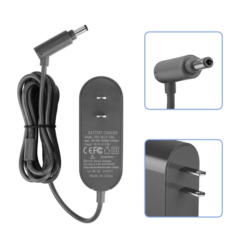 Dyson Vacuum Cleaner Battery Charger for Dyson V6 V7 V8 DC62 Power Adapter Plug-US Plug Dyson V6 Replacement Parts