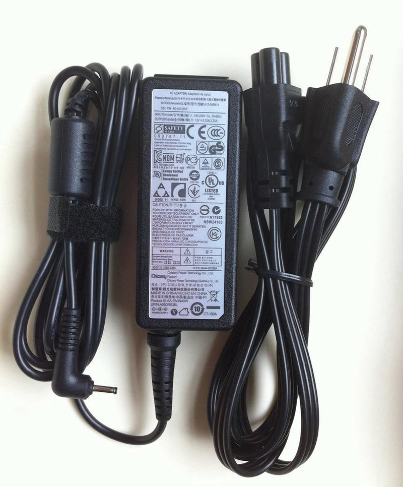 New Genuine Samsung AC Adapter Charger AD-4012NHF 12V 3.33A 40W 2.5*0.7mm