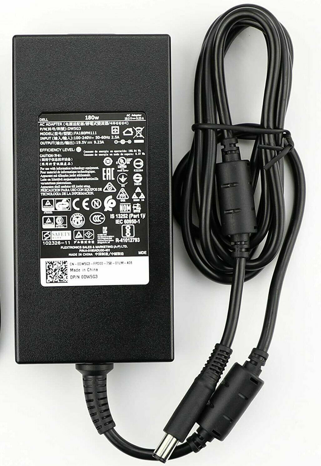 NEW 180W AC Adapter Charger For Dell G5 15 5587 19.5V 9.23A Power Supply 7.4*5.0mm