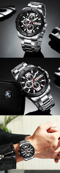 Military Chronograph Clock Male Sporty Watch