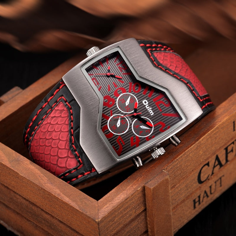 Military Quartz Watch Unique Multiple Time Zone