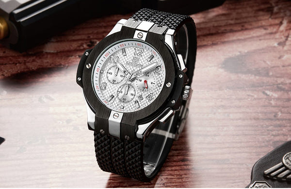 Chronograph Sport  Creative Big Dial Military Quartz Watches