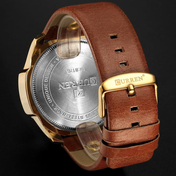 Genuine Leather Casual Sports Watches