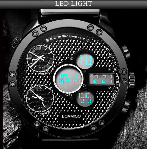 Military Sports Men's Quartz LED Digital Watches