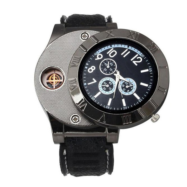USB Charge LighterWindproof Electronic Flameless Lighter Watches